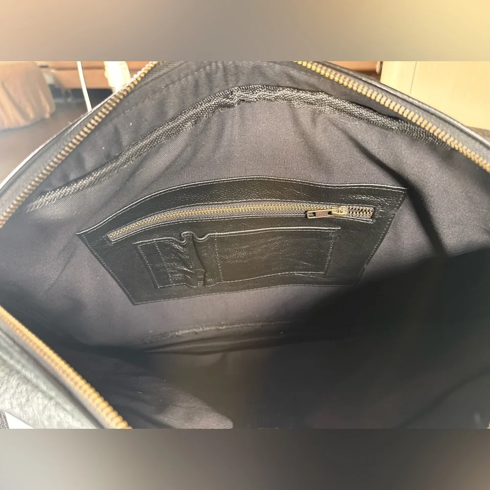 New real leather laptop, travel bag crocodile snake texture work business mens